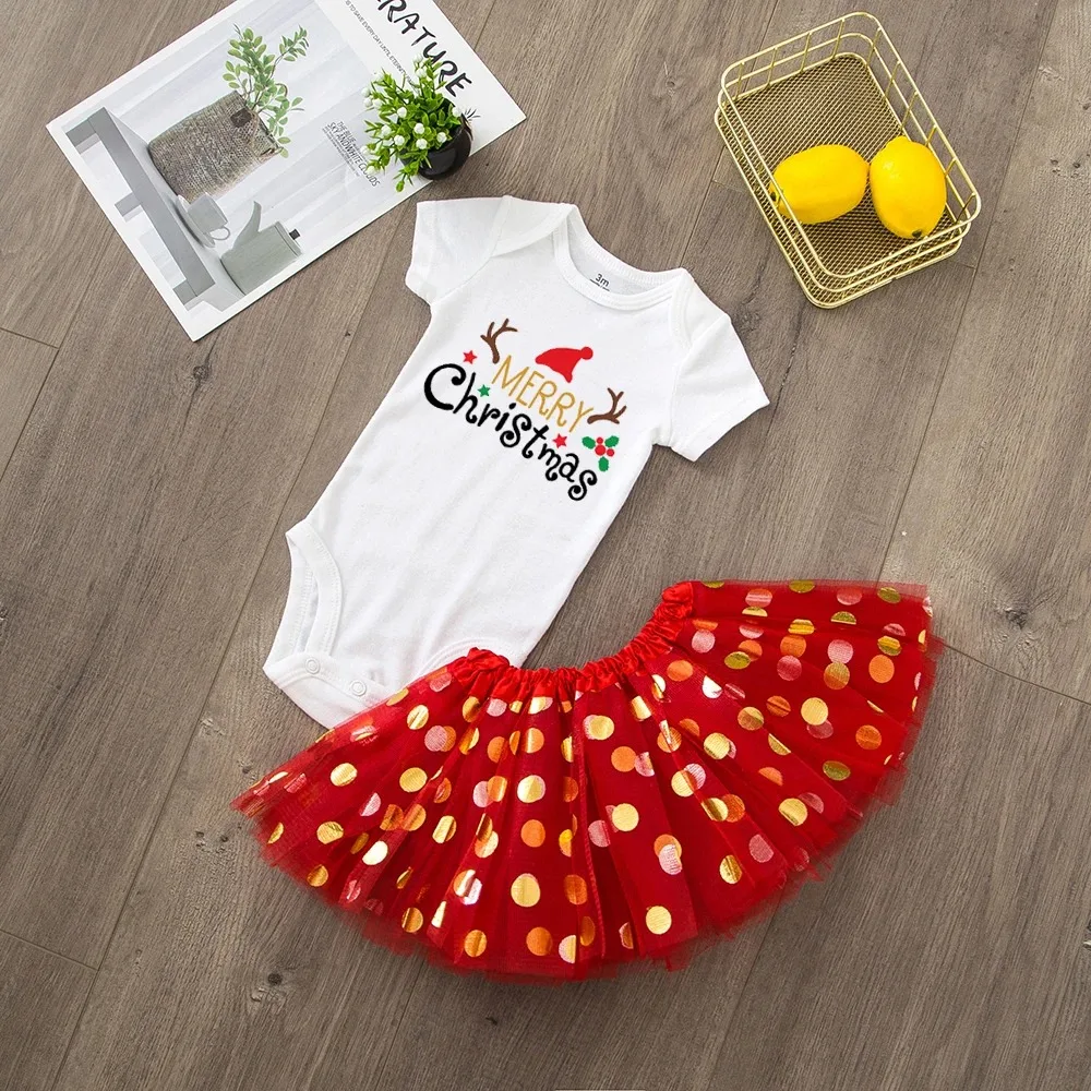 Vestido de fiesta niña Navidad tutú rojo - imagen 5