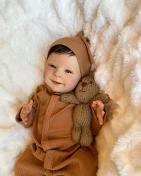 Muñeca bebé recién nacida NPK de piel 3D realista, cuerpo suave