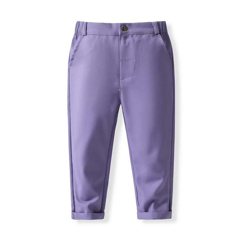 Boutique conjunto bebé algodón rayas – chaleco, pantalón y corbata - imagen 4