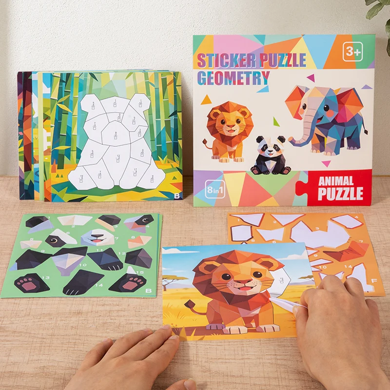 Rompecabezas 3D geométrico de mosaico para niños, concentración - imagen 2