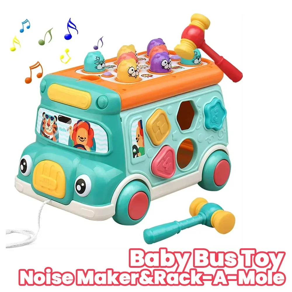 Juguete autobús educativo con música y clasificación para bebé