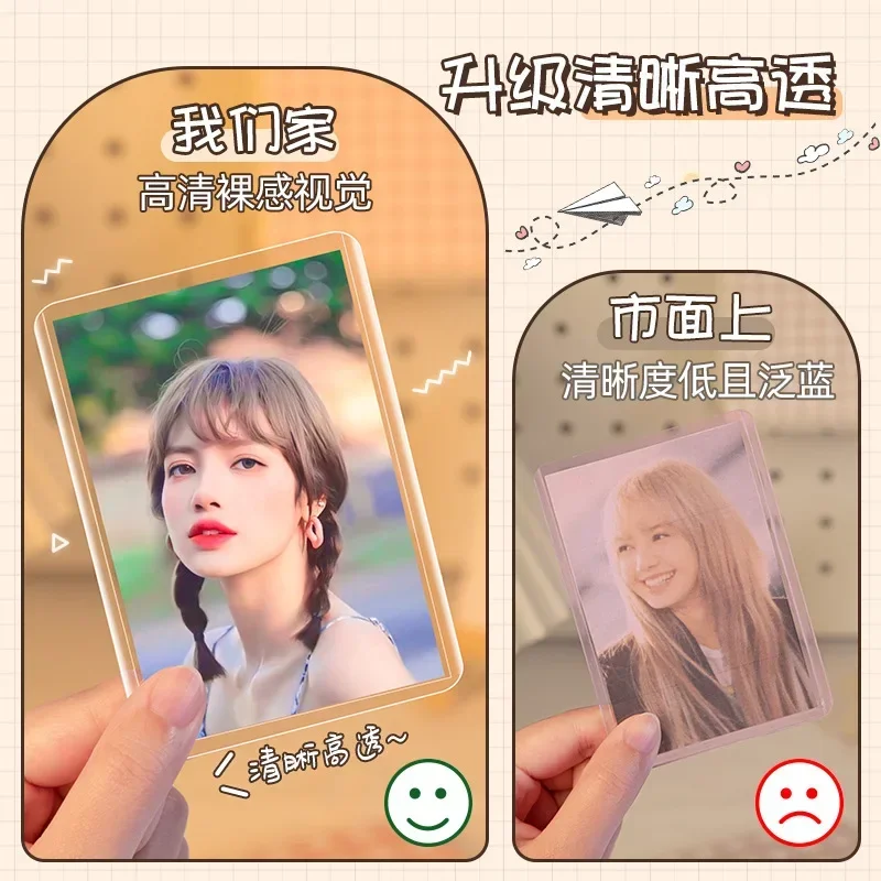 Tarjetero acrílico para identificación - Soporte para tarjetas Kpop - imagen 3