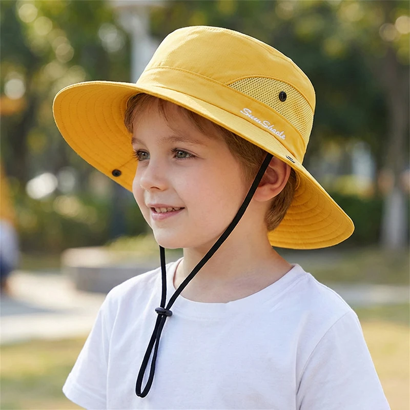 Gorro tipo panamá con protección solar y agujero para coleta - imagen 3