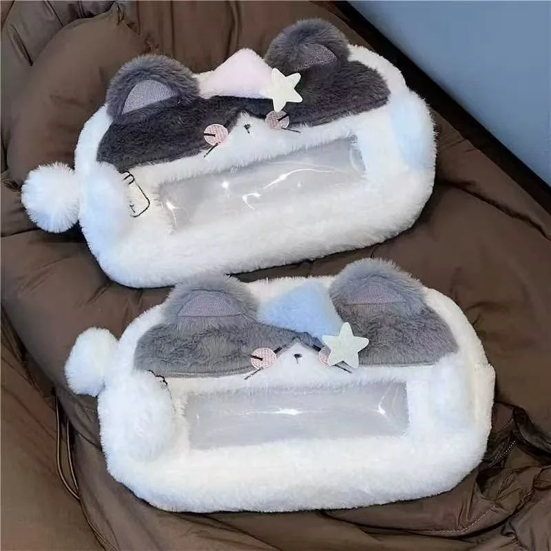 Estuche escolar de gato amplio para lápices y útiles - imagen 2