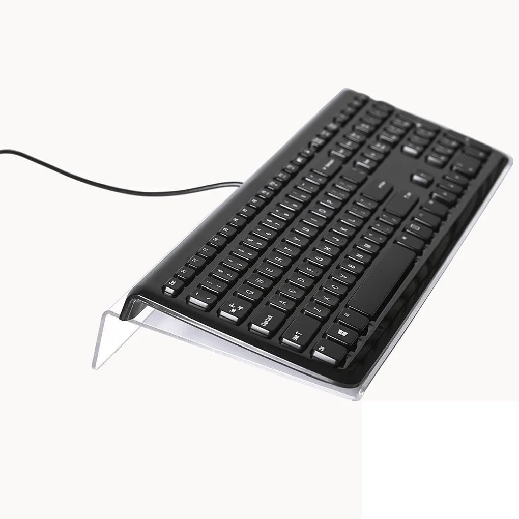 Bandeja elevadora antideslizante para teclado – Acrílico transparente - imagen 4
