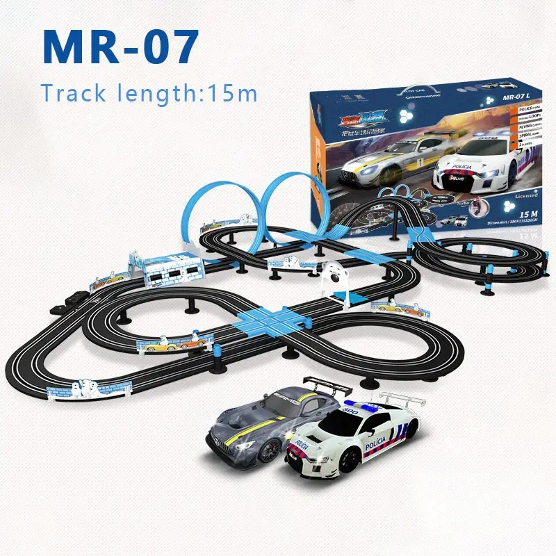 Pista de ferrocarril eléctrico con coche y control remoto para niños - imagen 3