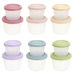 Recipientes para alimentos de bebé sin BPA con tapas de silicona