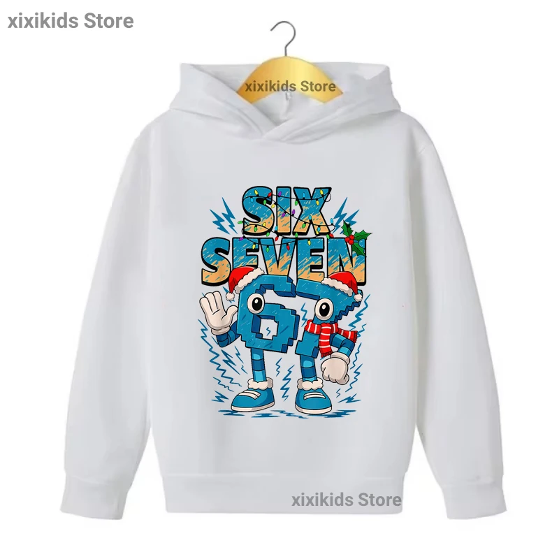 Sudadera Italian Brainrot 67 doblada, mostrando la textura del tejido