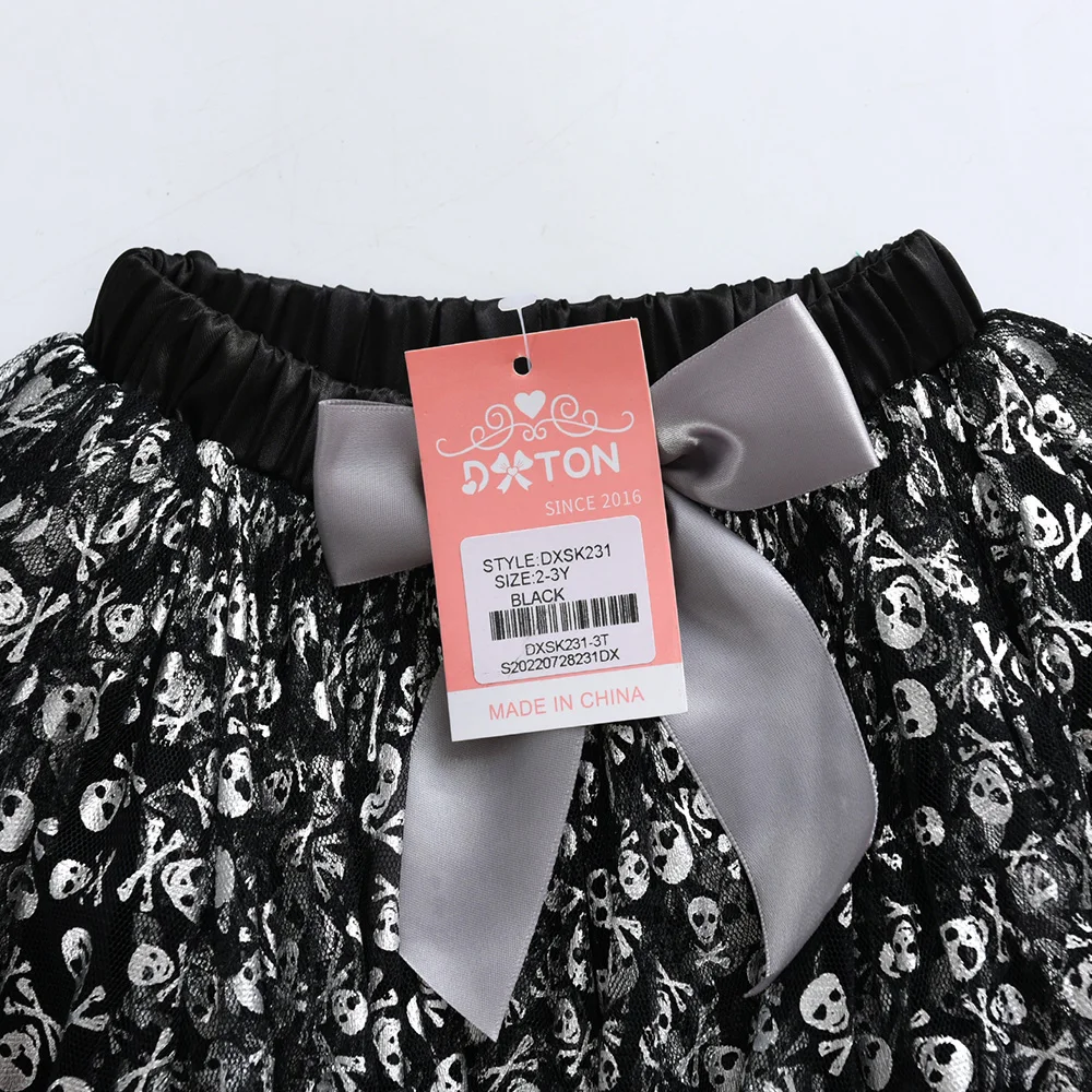 DXTON disfraz de Halloween para niña con calabaza y calavera - imagen 3