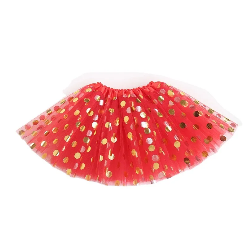 Falda de tul con lunares dorados – Baile de princesa para niña - imagen 5