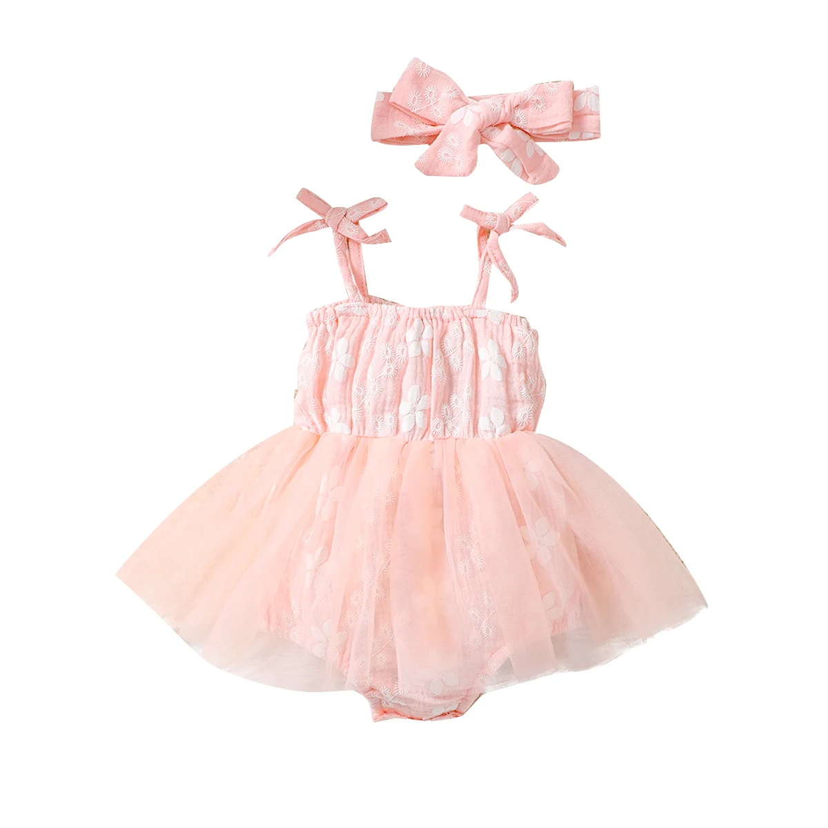 Vestido tutú de tul rosa para bebé niña – 0 a 18 meses - imagen 5