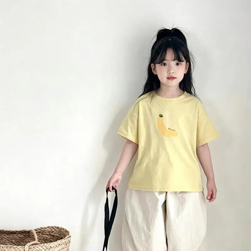 Camiseta de frutas con cuello redondo básica para bebé y peques - imagen 4