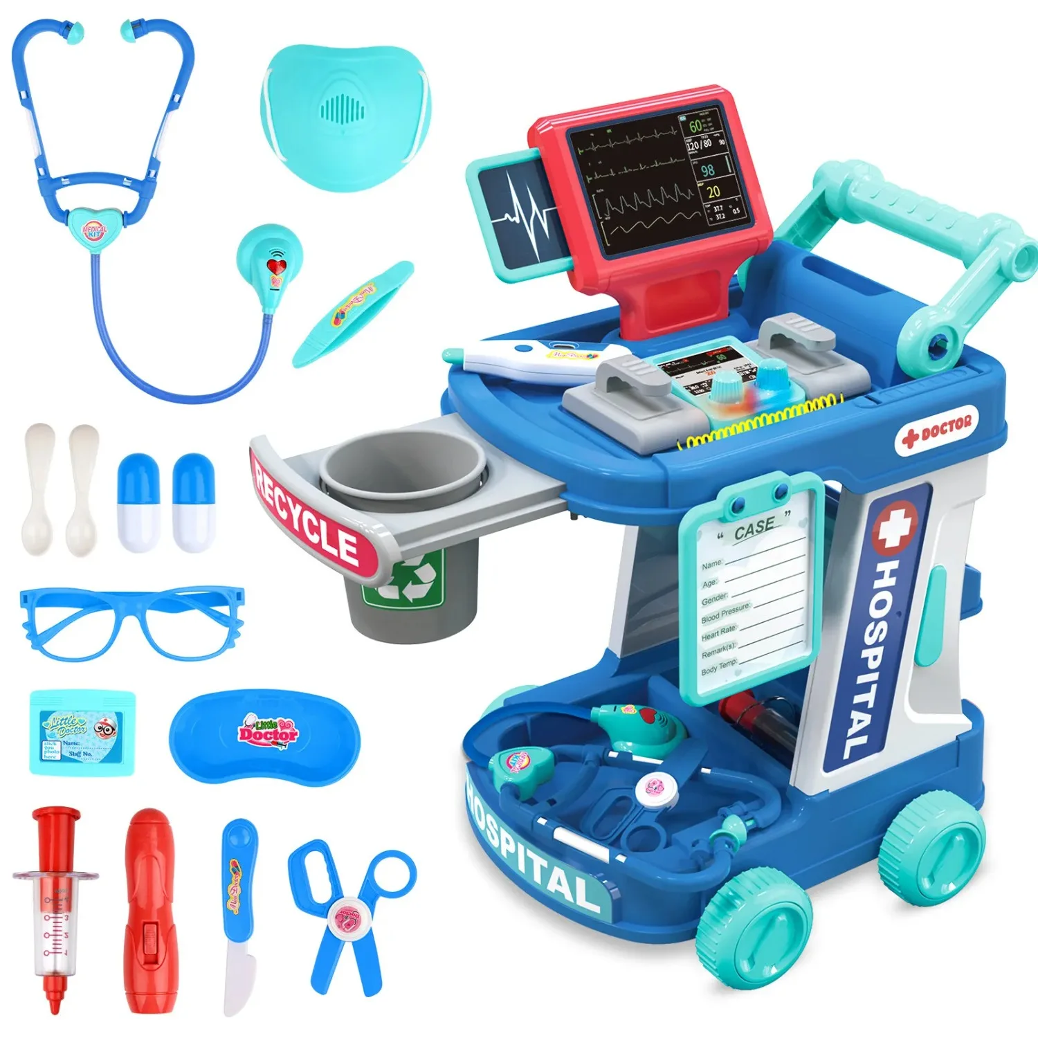 Accesorios del kit médico infantil