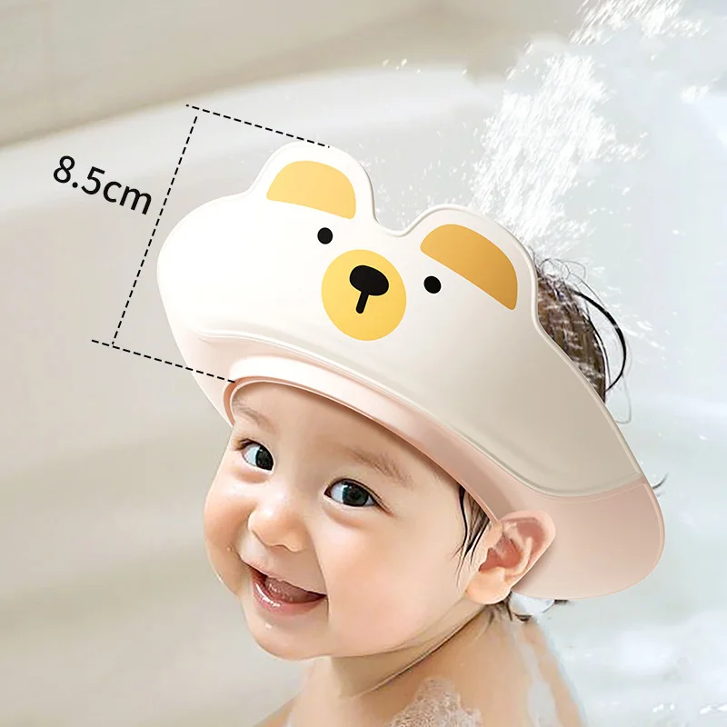 Gorro de ducha impermeable infantil con protección ocular y orejas - imagen 3