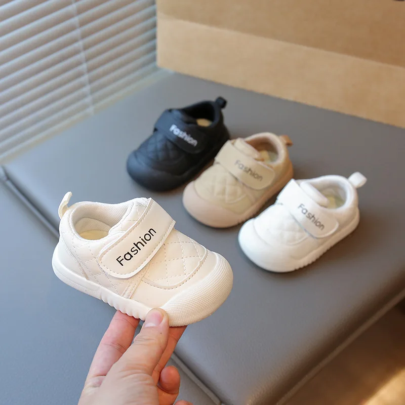 Zapatos planos antideslizantes para bebés con suela blanda invierno - imagen 2