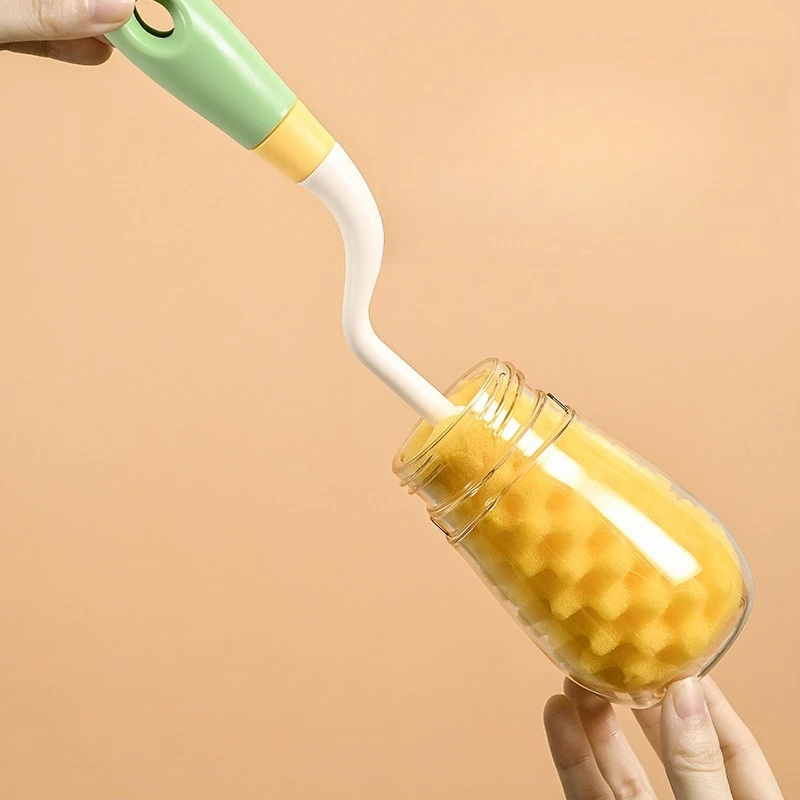 Cepillo de esponja para biberones con mango largo juego tetinas - imagen 4