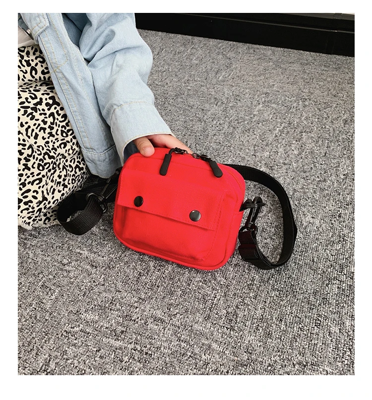 Bolsa bandolera para toddler, estilo mensajero y color sólido