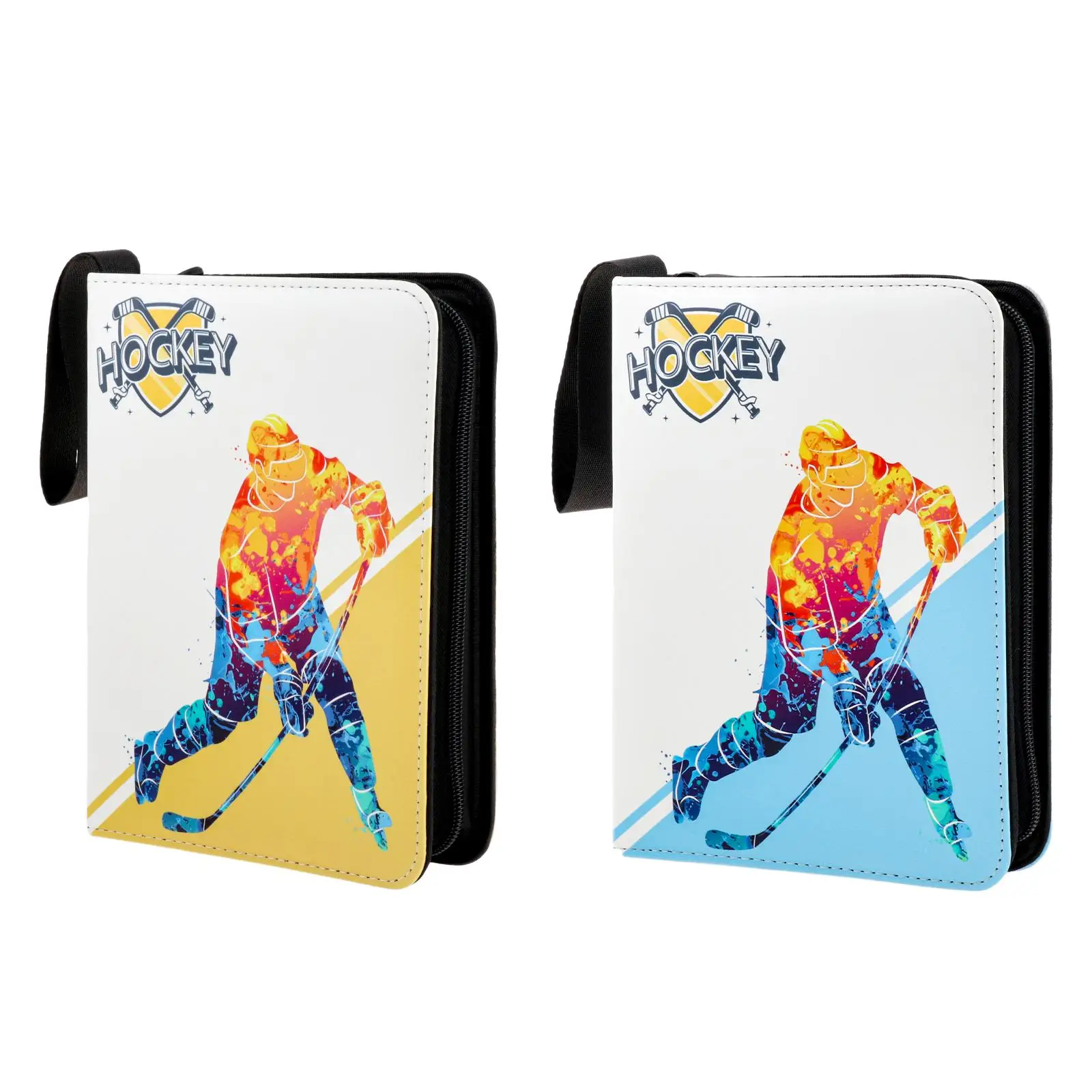 Carpeta para tarjetas de hockey con fundas protectoras y cierre - imagen 3