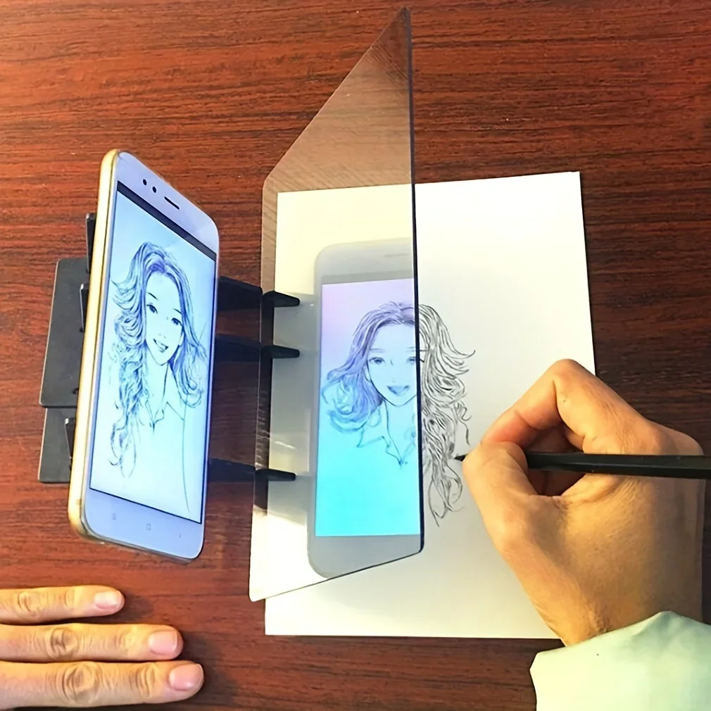 Tablero de dibujo óptico transparente portátil para proyector infantil - imagen 3