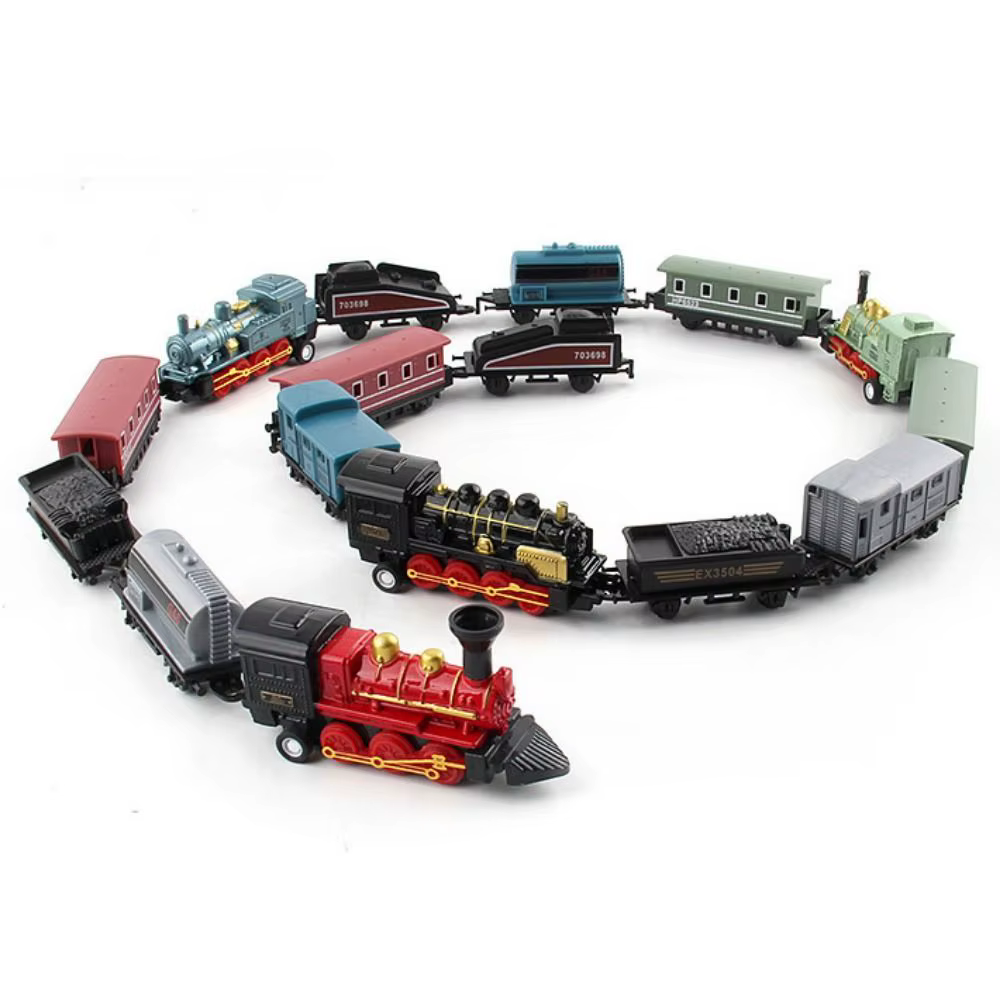 Tren de juguete de aleación 1:60 fundido a presión - Retro a vapor - imagen 2