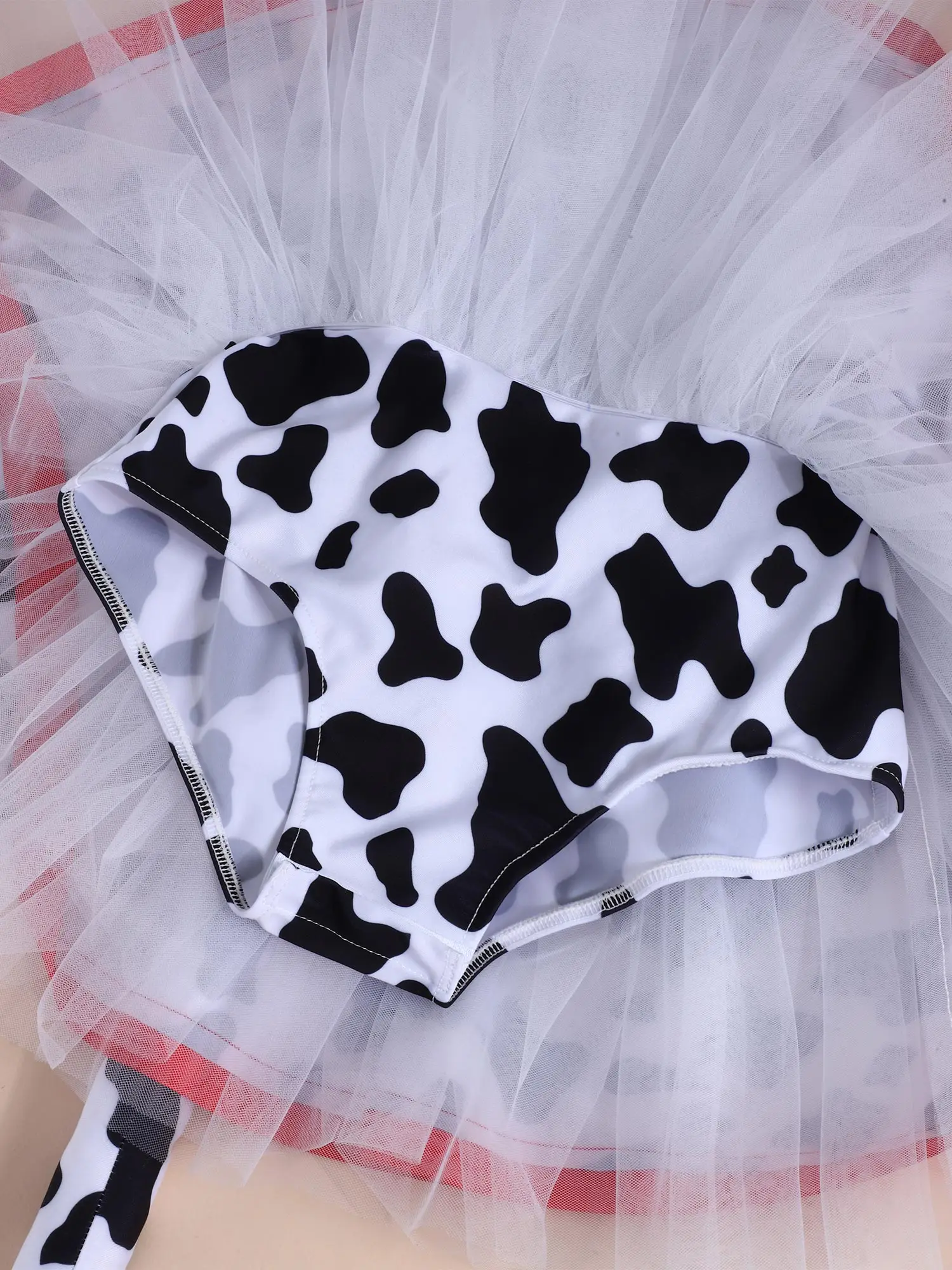 Disfraz dálmata para niñas con vestido de malla y cola - imagen 2