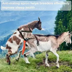 Delantal antiapareamiento ajustable para cabras transpirable resistente