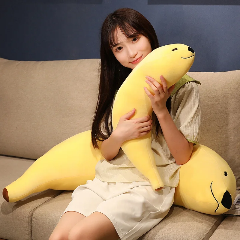 Peluche perro plátano largo de felpa para colgar y regalar - imagen 5