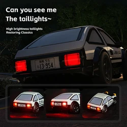 Coche RC de carreras AE86 con control proporcional y luces LED