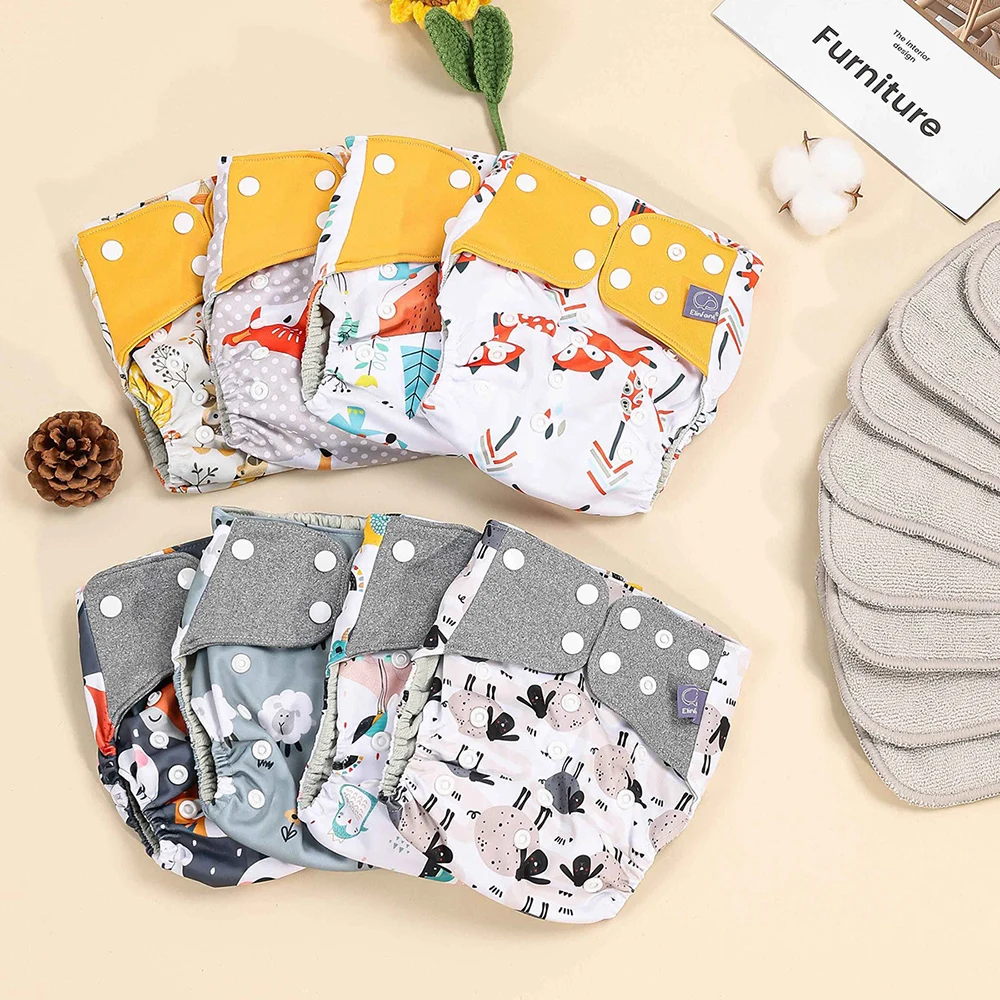 Pcoket Pañales de tela reutilizables gris - imagen 3