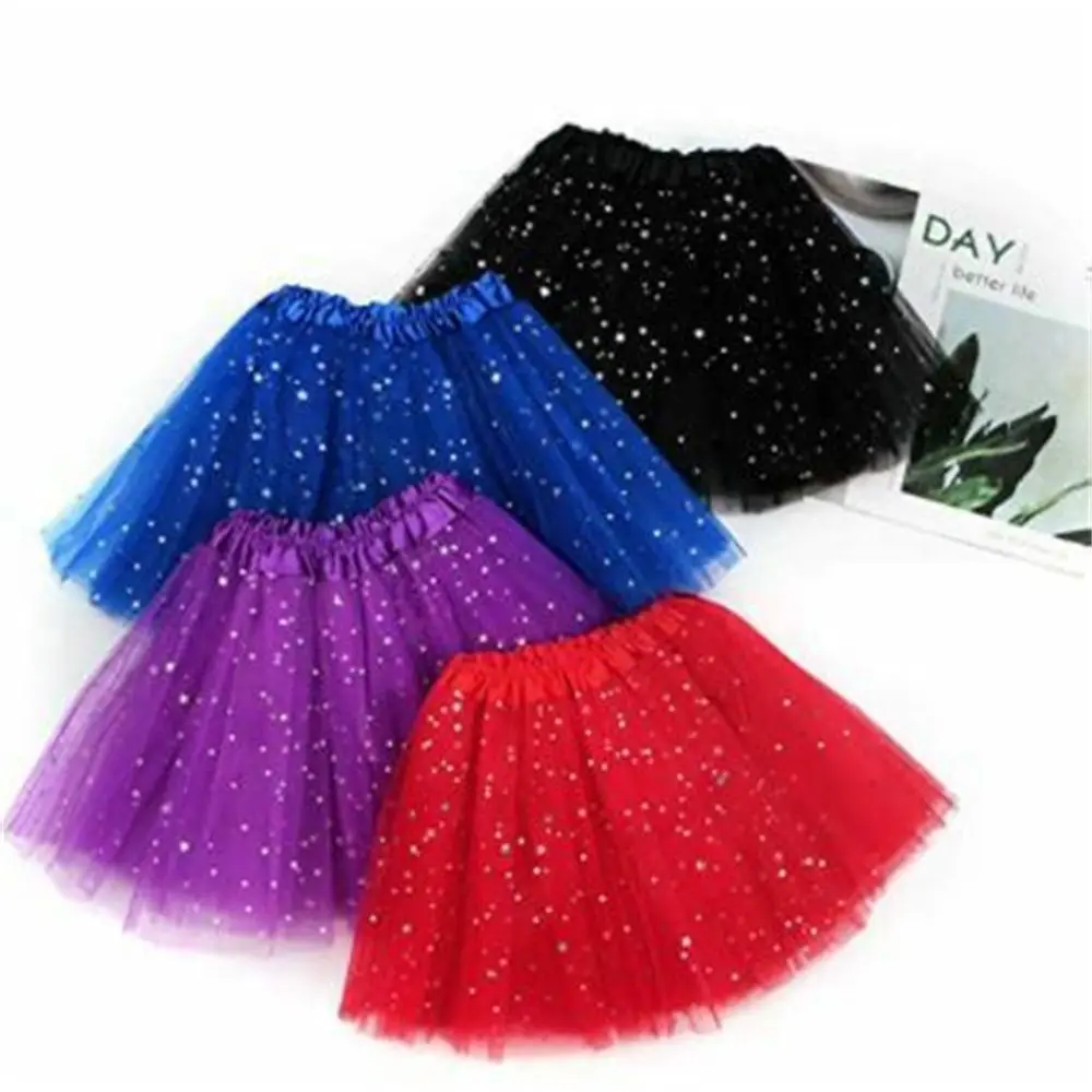 Falda tutú infantil con purpurina y lentejuelas para niña elegante - imagen 4
