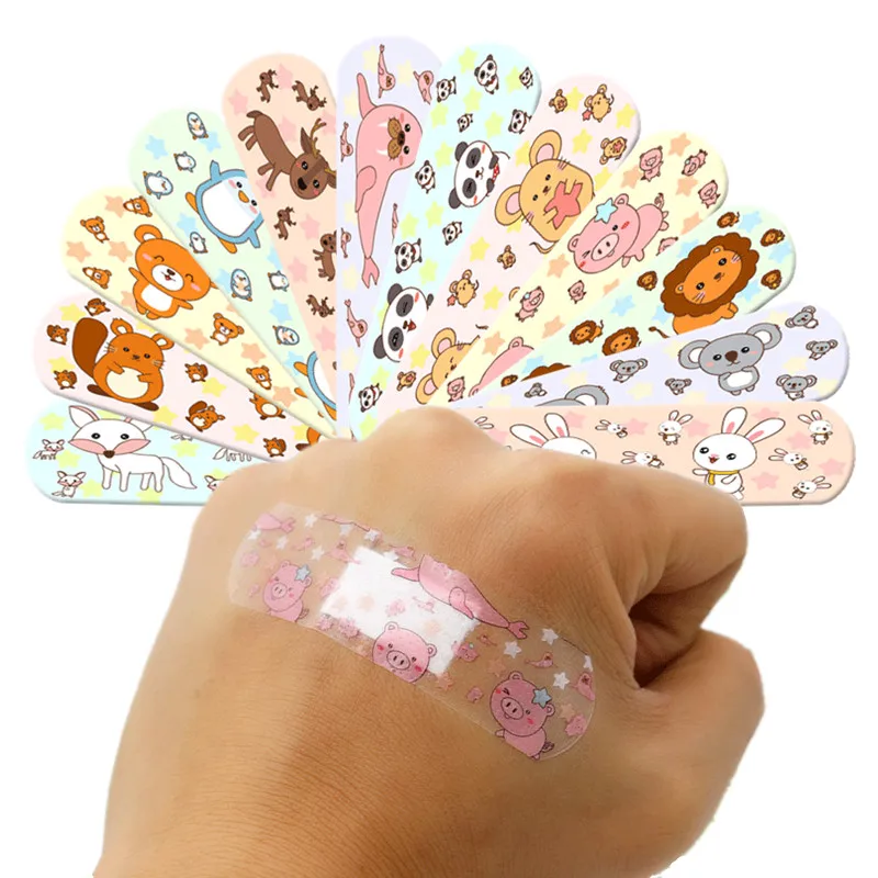 Tiritas infantiles impermeables con diseños divertidos