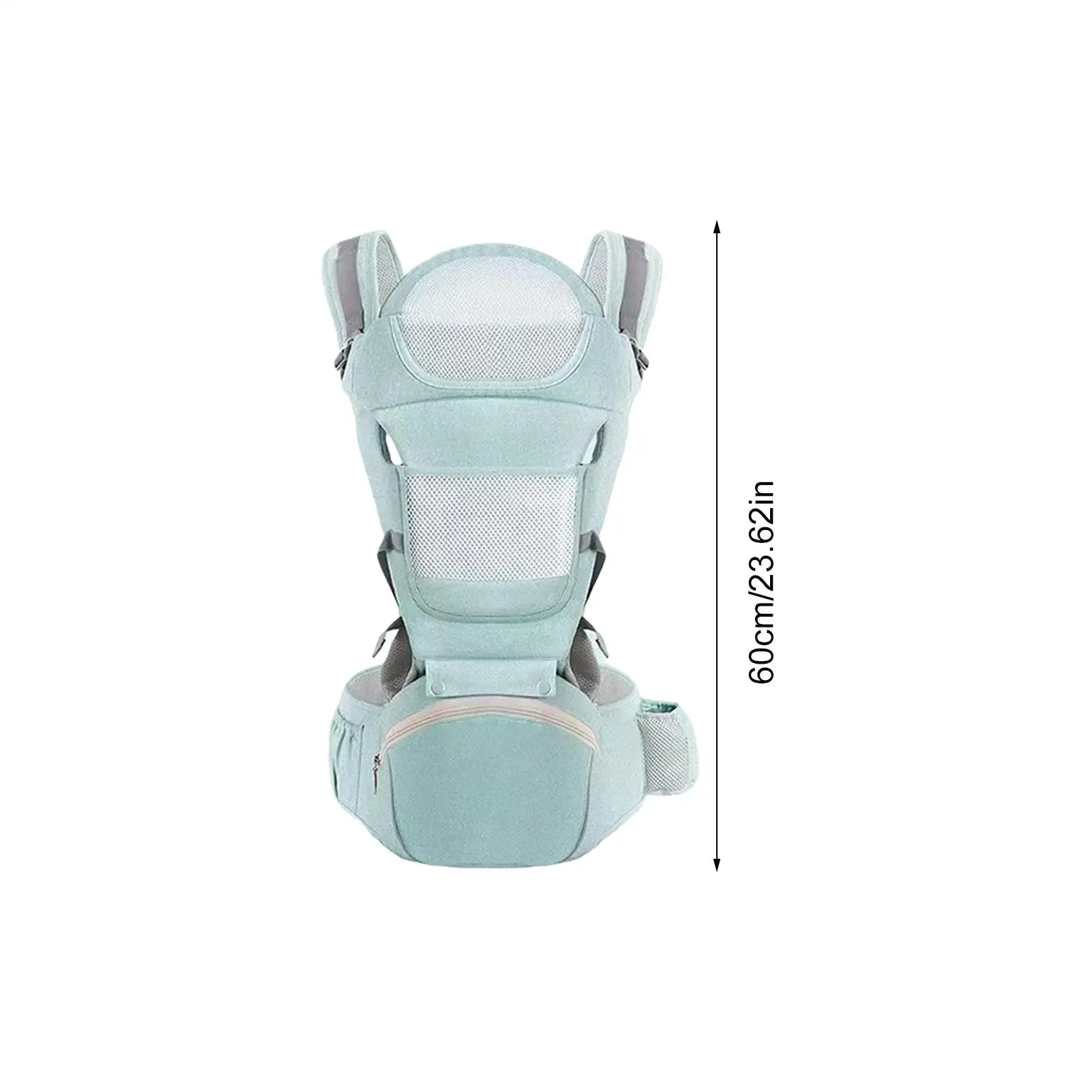 Portabebés ergonómico ligero con asiento ajustable para cochecito - imagen 4