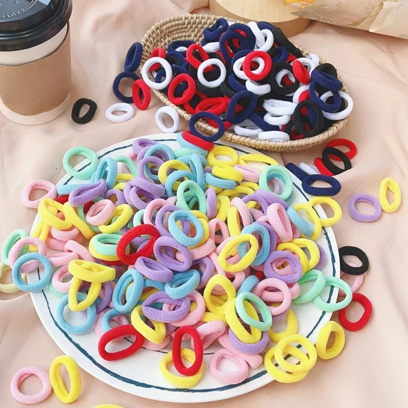 Ligas de pelo nailon elásticas para niñas – coleteros suaves - imagen 2