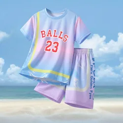 Conjunto deportivo transpirable de malla para niños – Verano