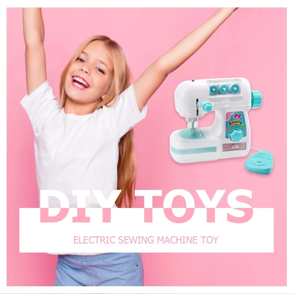 Mini máquina de coser eléctrica para niños – Juguete educativo DIY - imagen 4