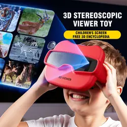 Visor de diapositivas 3D educativo para niños con estereoscopio