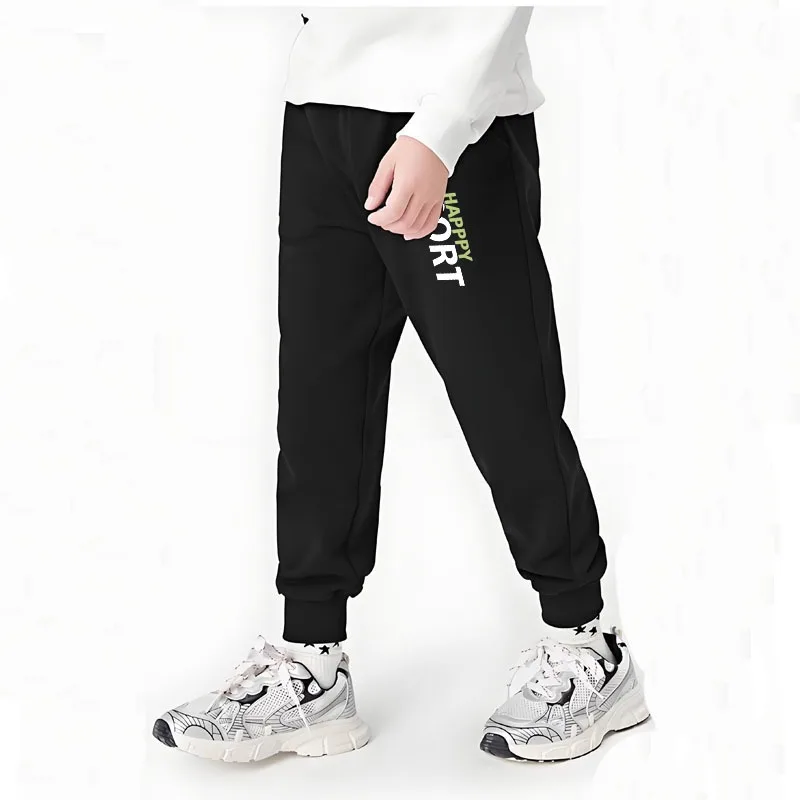 Pantalón chándal niño con estampado de letras – Primavera/Otoño - imagen 5