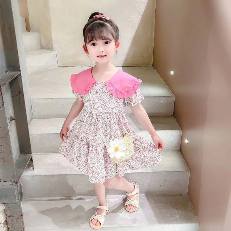 Vestido floral verano niña estilo fiesta – tejido ligero - imagen 2
