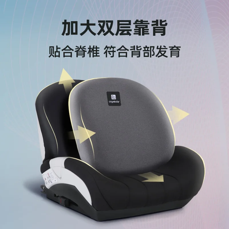 Silla elevadora infantil para coche portátil con cojín seguridad - imagen 4