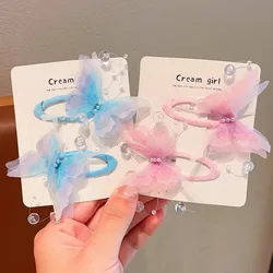 Pinza de pelo mariposa perla lateral para niñas