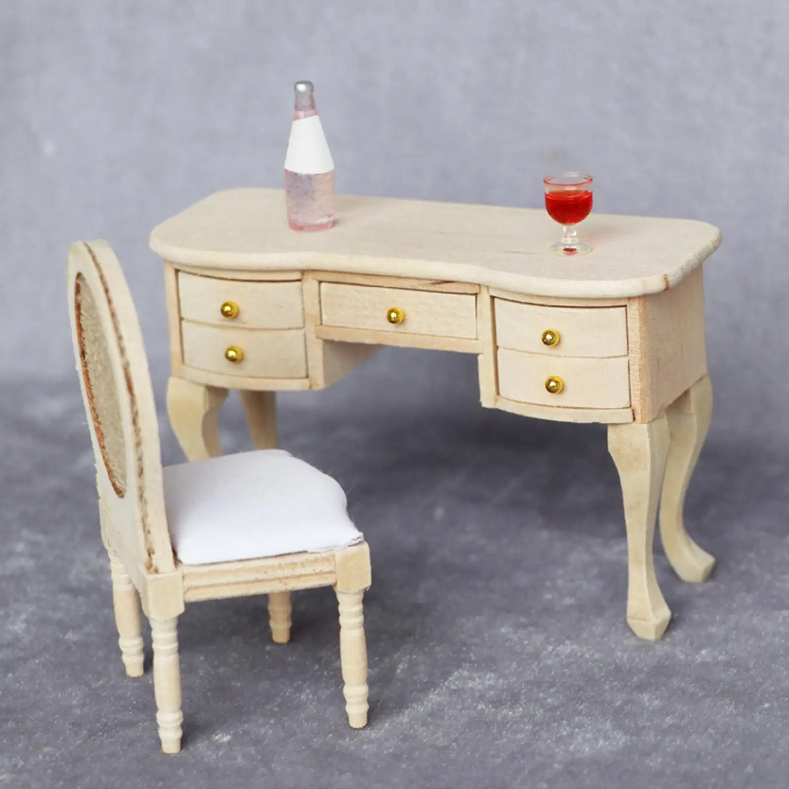 Accesorios para muñecas sin pintar: diorama escritorio - imagen 2