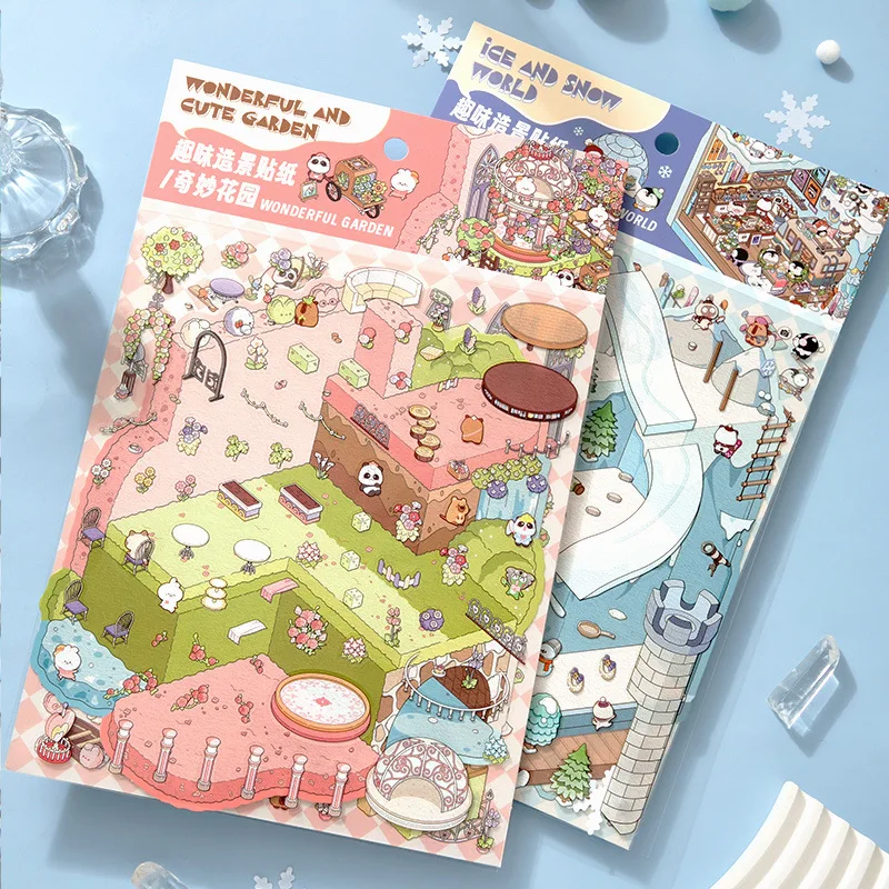 Vinilos decorativos 3D de nieve para habitación infantil - imagen 2