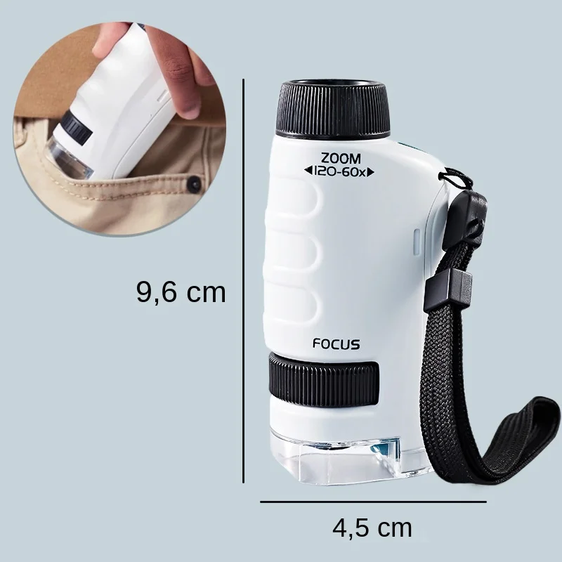 Microscopio LED de bolsillo para niños - imagen 5
