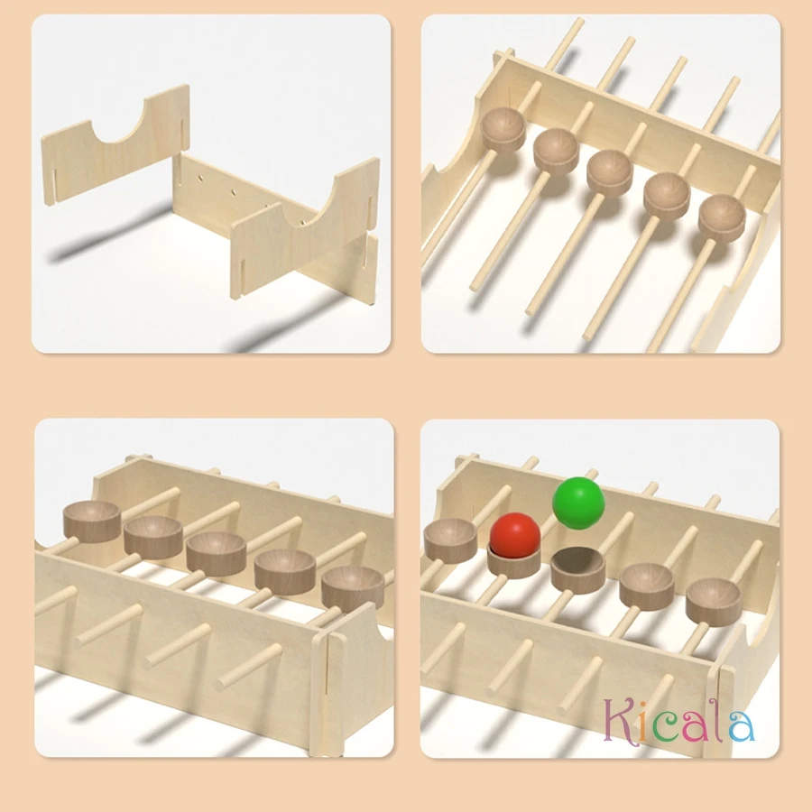 Juego de equilibrio en madera giratoria para niños, regalo Navidad - imagen 2