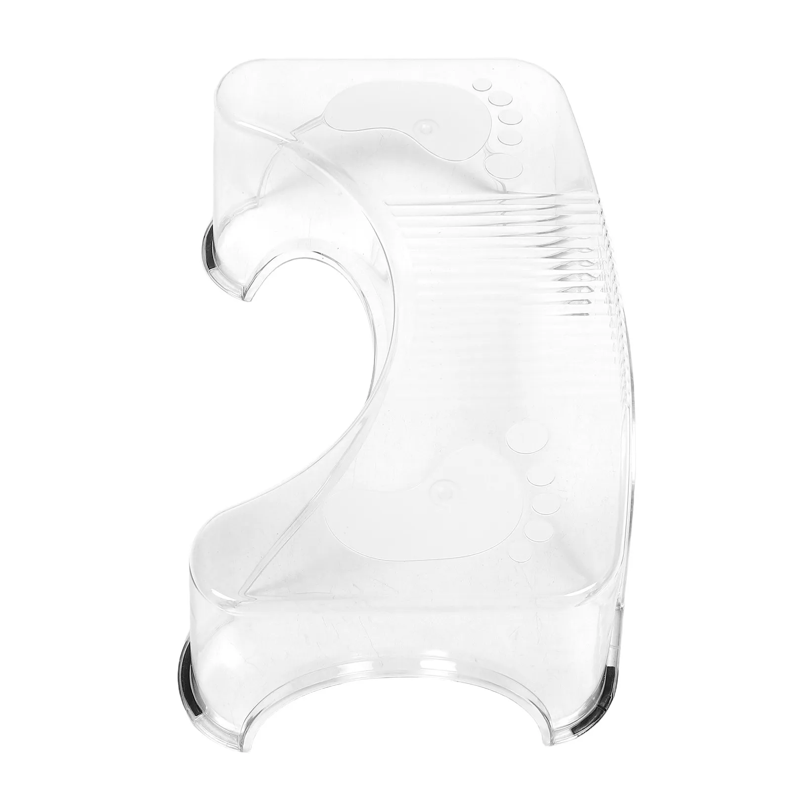 Taburete para Baño transparente con superficie antideslizante