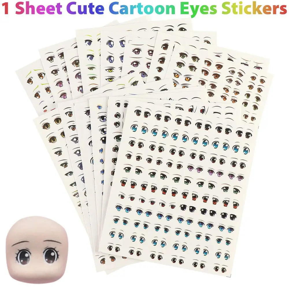Pegatinas Ojos Animé para Muñecas – Diseños Decorativos DIY