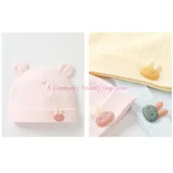 Gorro bebé recién nacido orejas de oso cálido y suave