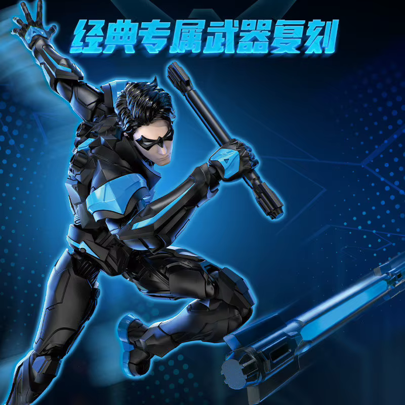 BLOKEES DC Nightwing figura de acción con articulaciones móviles - imagen 3