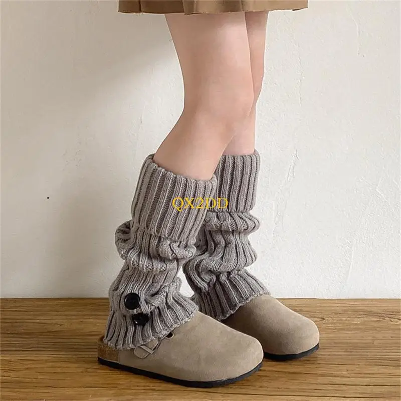 QX2D Calcetines altos retro transpirables otoño-invierno - imagen 4