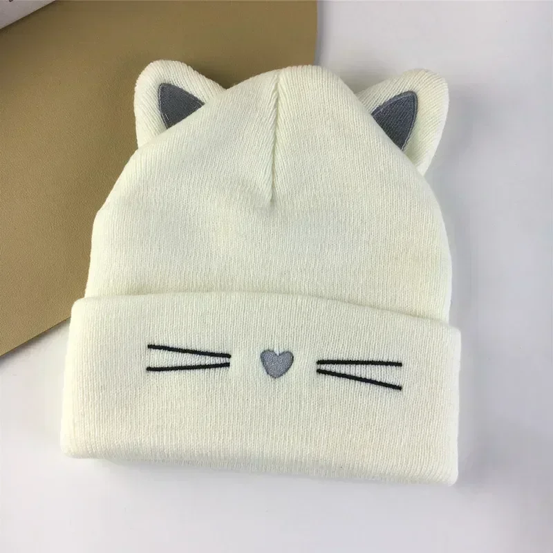 Gorro coreano de invierno con orejas de gato para niños pequeños - imagen 4